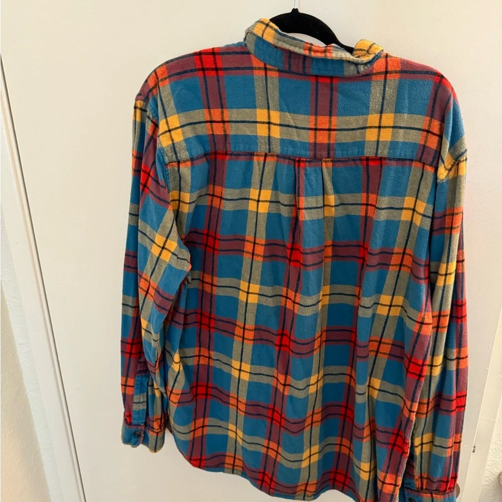 Colorful Plaid Button-Up Shirt - Picture 2 of 2
